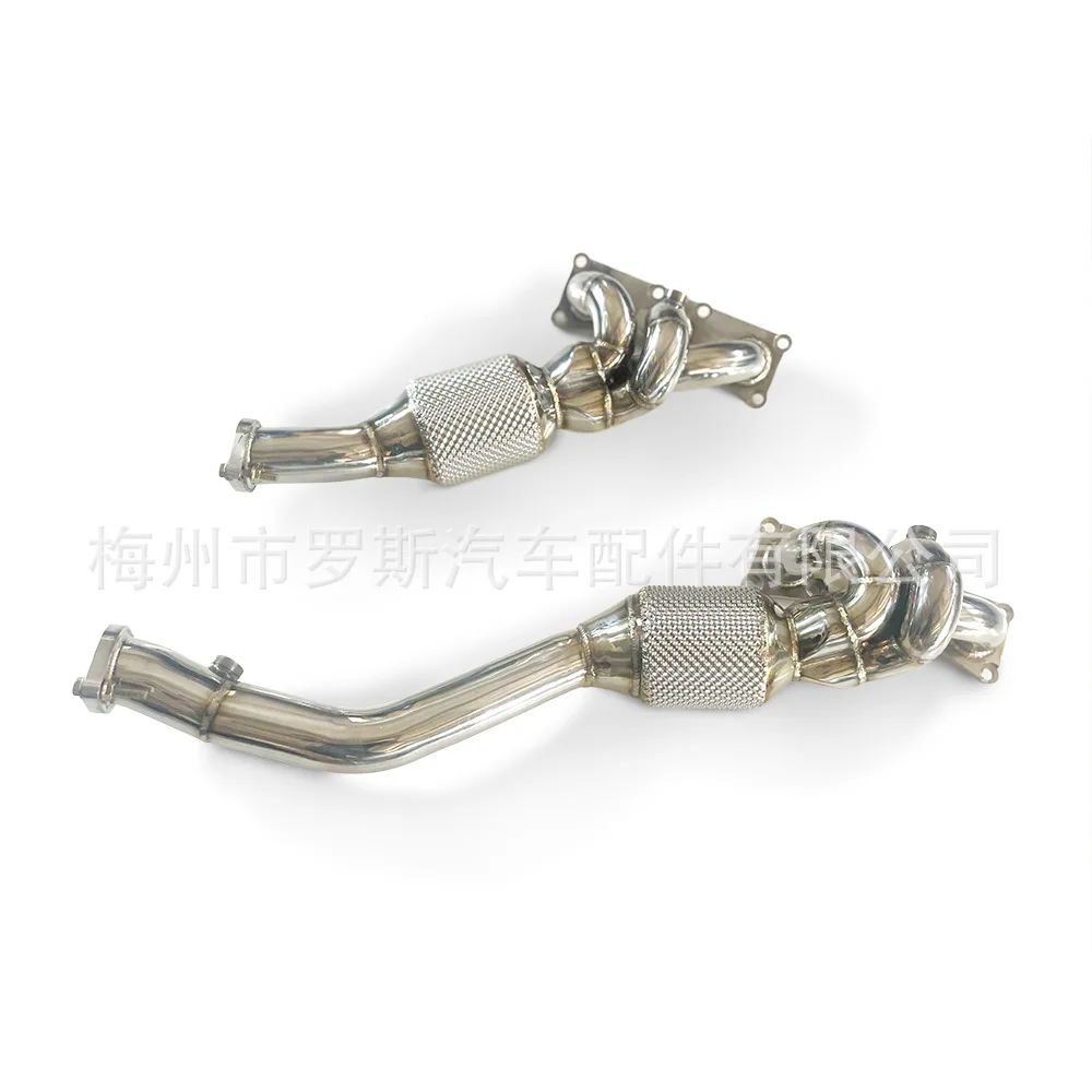 Adecuado para colector BMW 325 E46 N52 2,5 3,0 2005-2009 tubo de bajada de escape delantero