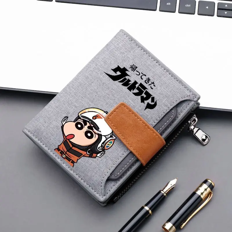 New Crayon Shin Chan Creative Cartoon Cute Driver License Bag Cosplay Ultraman Wallet Anime Peripheral Card Bag Kids Toys Gifts