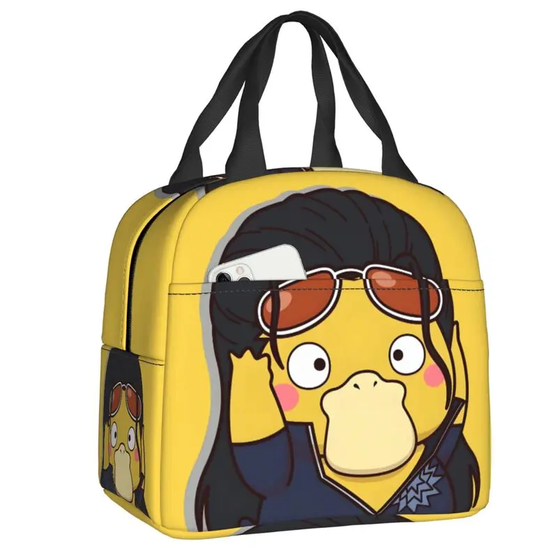 

Custom Anime P-Psyducks Lunch Bag Women Thermal Cooler Insulated Lunch Boxes for Children School