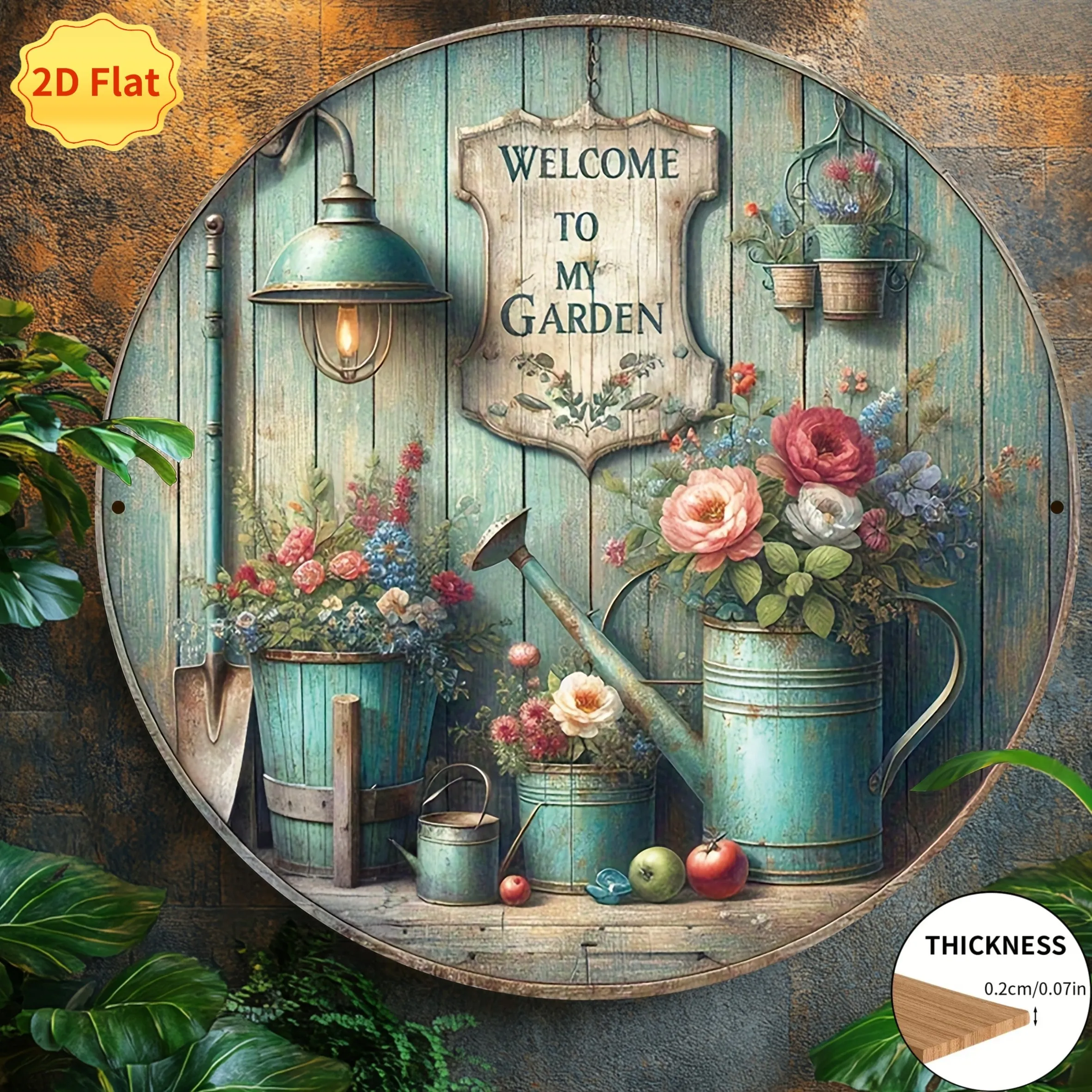 2D Flat, 1pc Vintage 