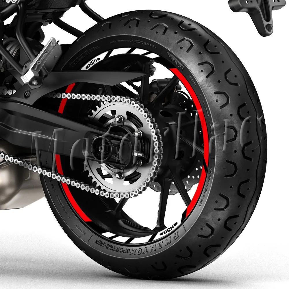 Motorrad-Radaufkleber Reflektierender Felgenaufkleber Nabenstreifenband Zubehör Wasserdicht Für XSR 125 155 700 XSR900 XSR700 – Detail 6