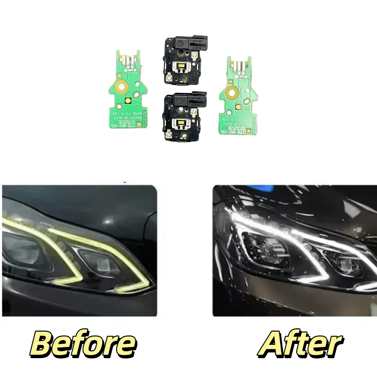 

White Light Circuit Board for Mercedes Benz E-Class W212 2014 2015 Car Headlights DRL Chip Ballast Chip Light Source Board Chips