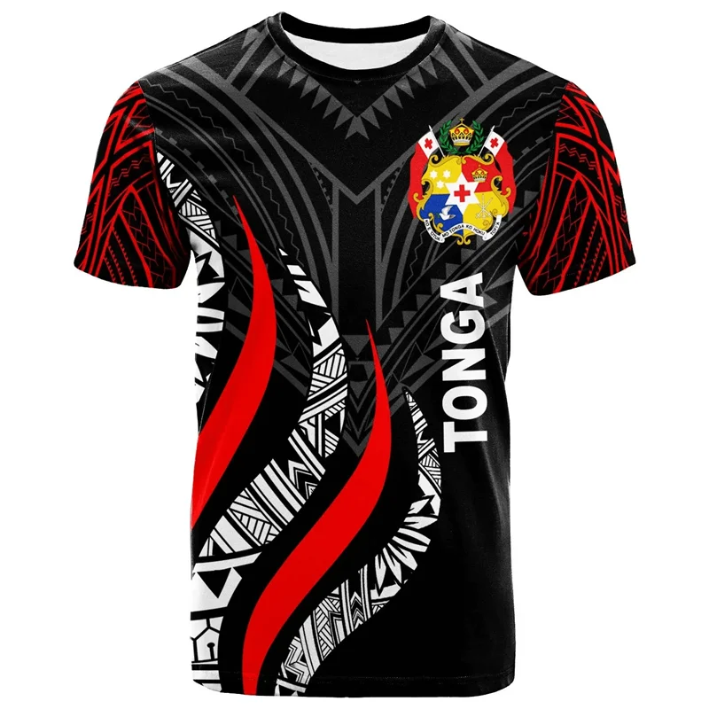 TONGA 3D-Druck Sport Schnelltrocknend Atmungsaktiv Herren T-Shirt Outdoor Fußballtrikot Fan Eltern-Kind Kurzarm Kleidung Sommer-Oberteil – Detail 11