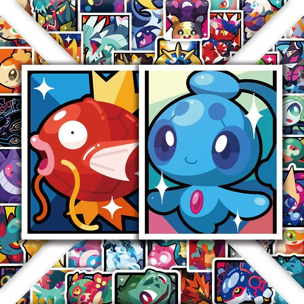 180 Pokémon color block stickers, cute Pokémon pet little creatures creative decoration DIY, exquisite gift for children's rooms