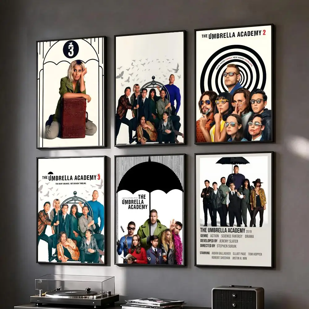 series The Umbrella Academy Poster Poster HD Printing Vintage Luxe Home Decor Wall Art for the Living Rooms Entryways Gift