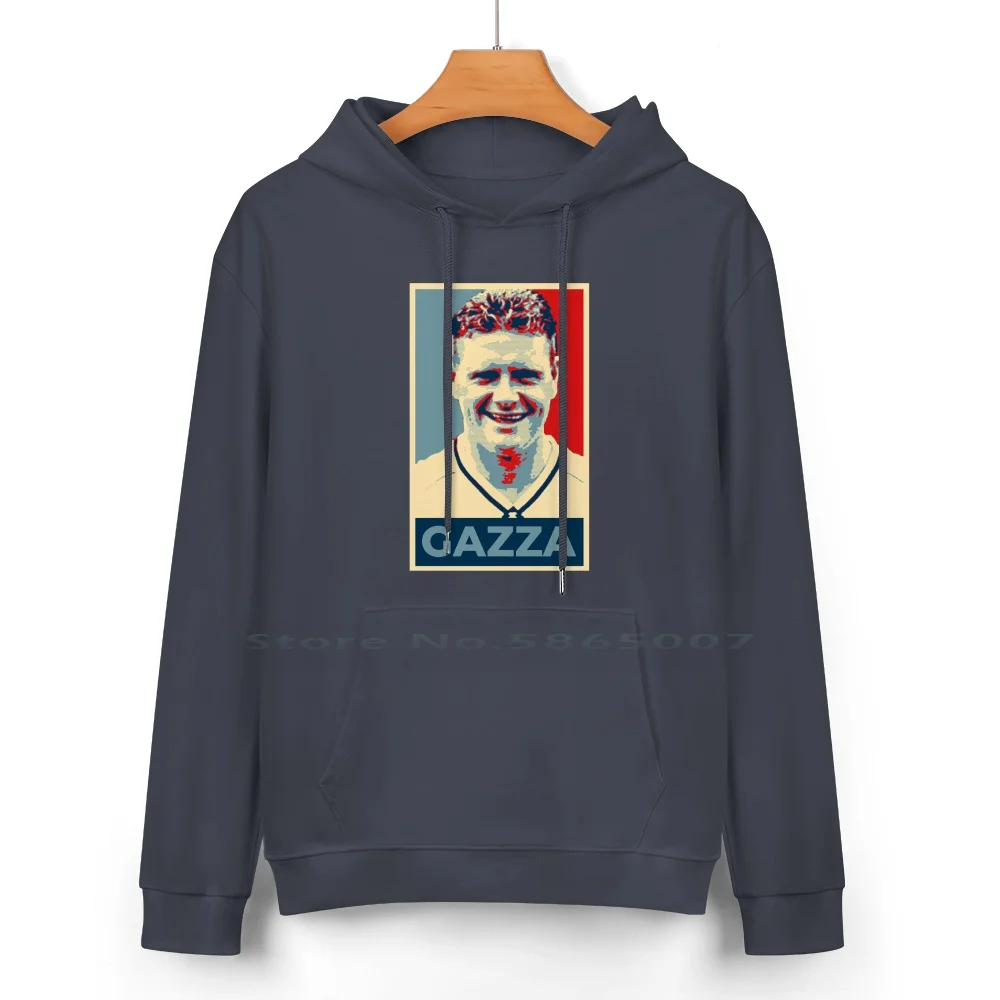 Gazza-Hope Pure Cotton Hoodie Sweater 24 Colors Paul Gascoigne Football Spurs The Toon Soccer England Hope Shepherd Fairey