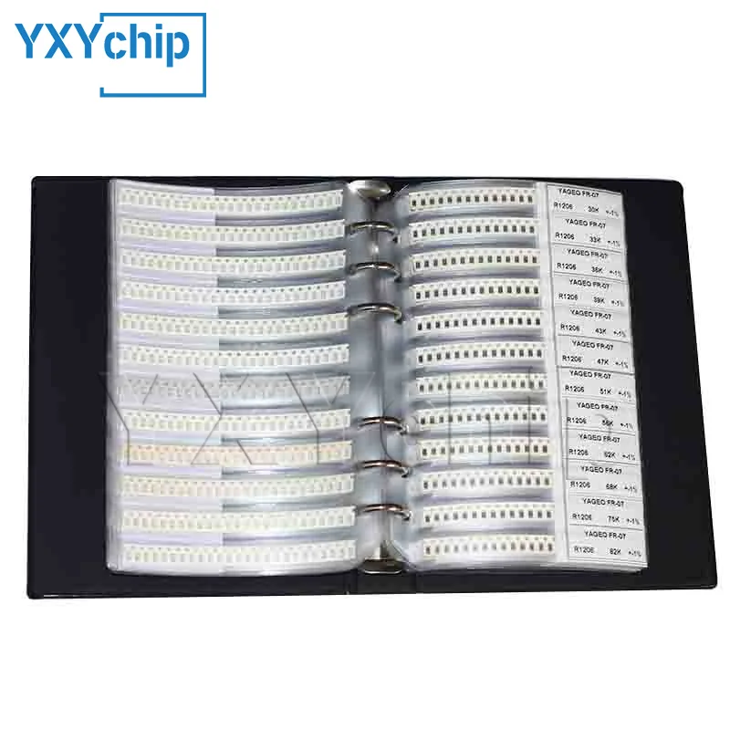 Wire Wound Smd Ceramic Inductor Kit 0201 0402 0603 0805 1008 Inductance Sample Book  Stacked inductor notebook Assortment Sample