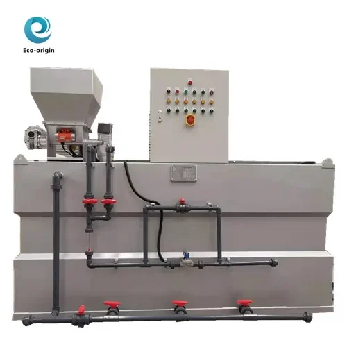 Waste water treatment solid liquid separator automatic dosing device