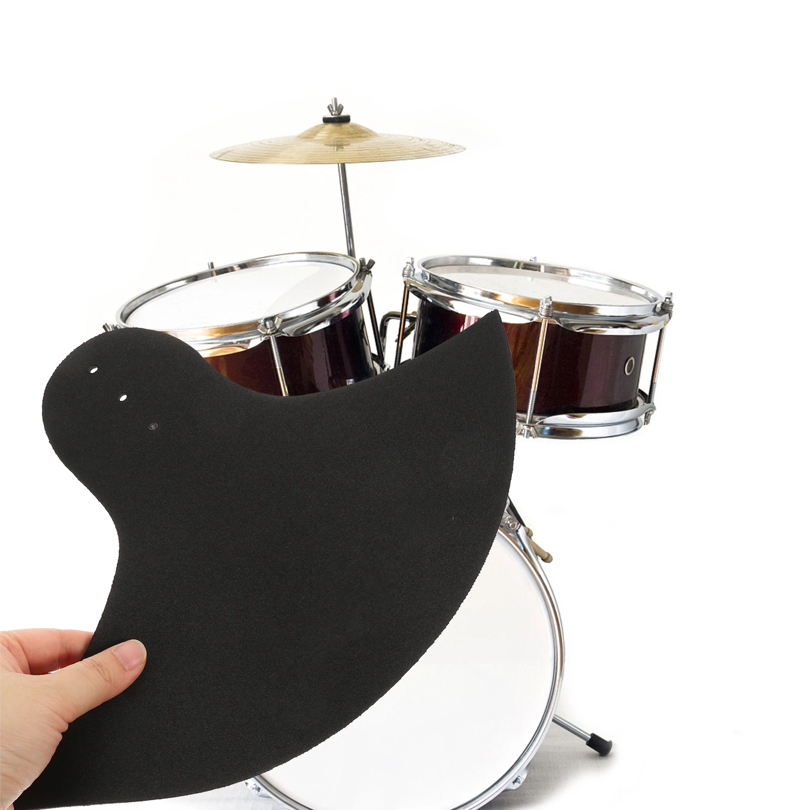 

2pcs Cymbal Mute Pad Reusable Precision Sound Dampening System Non-Disturbing Mat For Home Practice Instrument