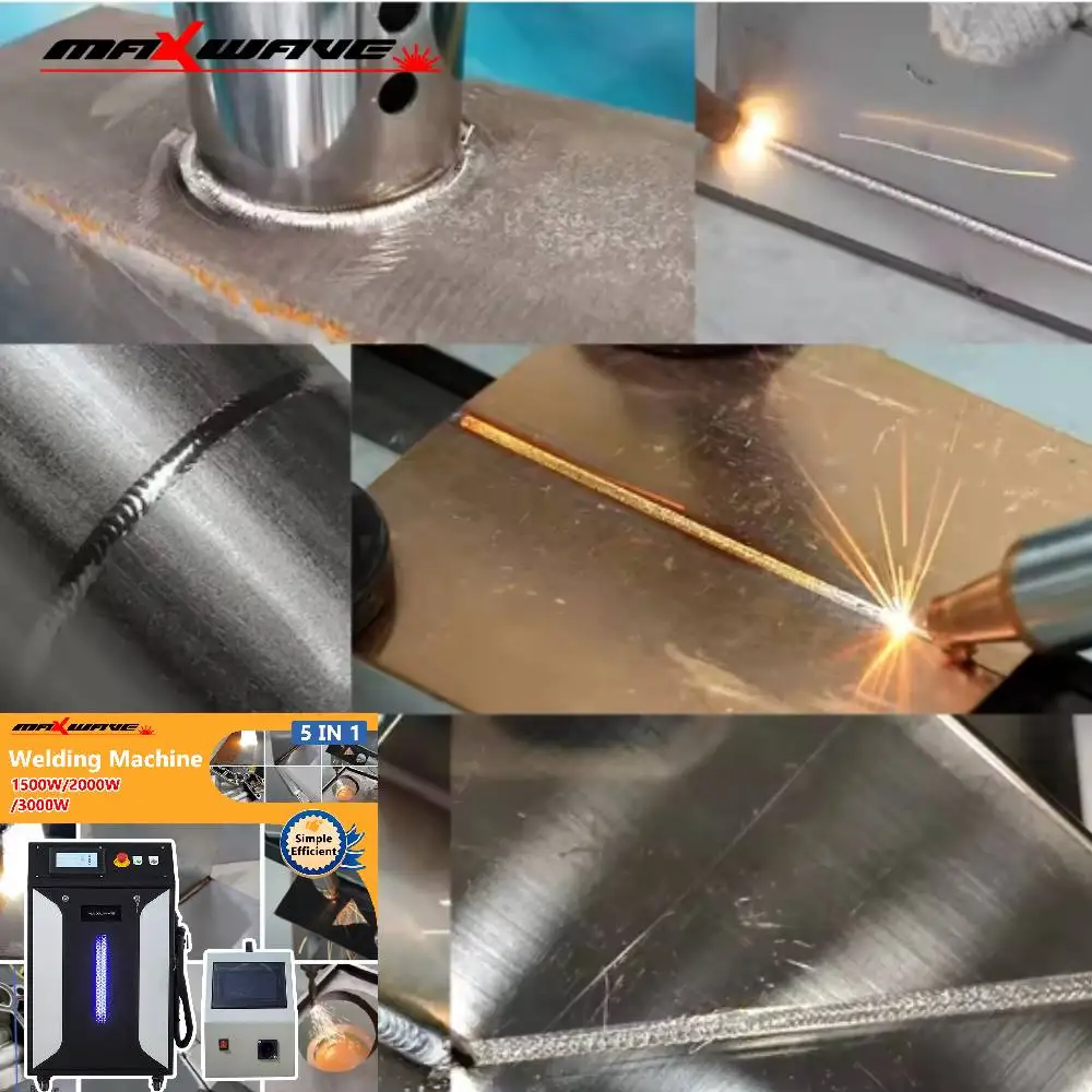 

1500W 2000W 3000W Handheld Welding Cleaning Cutting 3 in 1 Multifunction Machine Handheld Portable Fiber Laser Welder for Metal