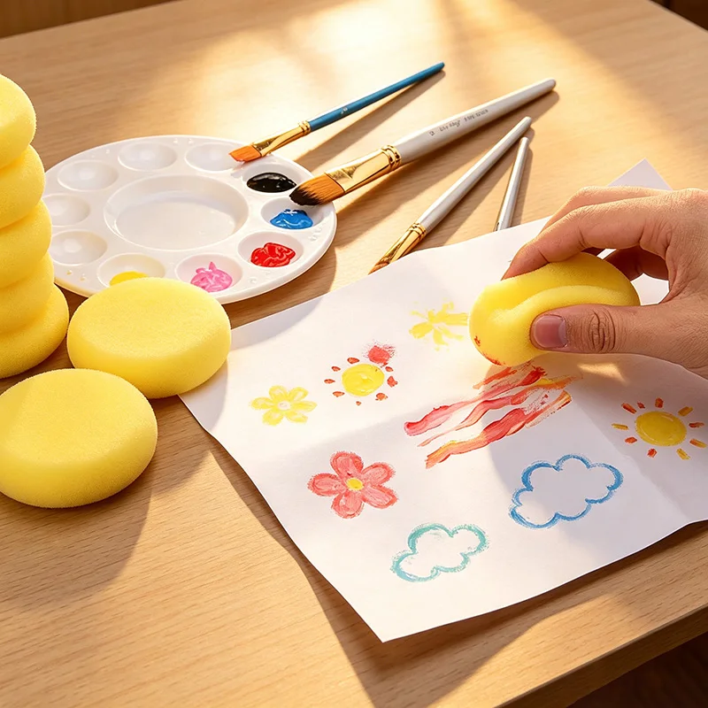 Esponja para colorear, esponja redonda para acuarela, esponja para pintar, manualidades, esponjas para manualidades, HHHM01, 5/10/15 Uds.