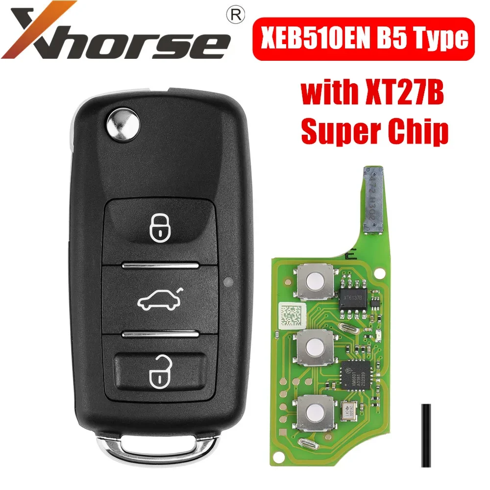 Xhorse XEB510EN For Volkswagen B5 Type Super Remote with XT27B Super Chip