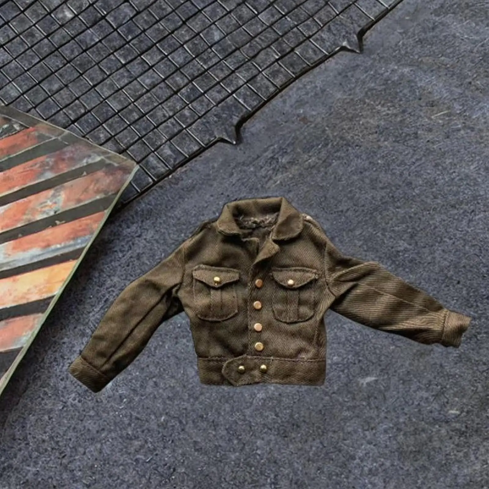 1/6スケール男性フィギュアジャケットコスチュームファッションドレスアップ手作りドールアクセサリーアクションフィギュア服ミニ12インチフィギュア用