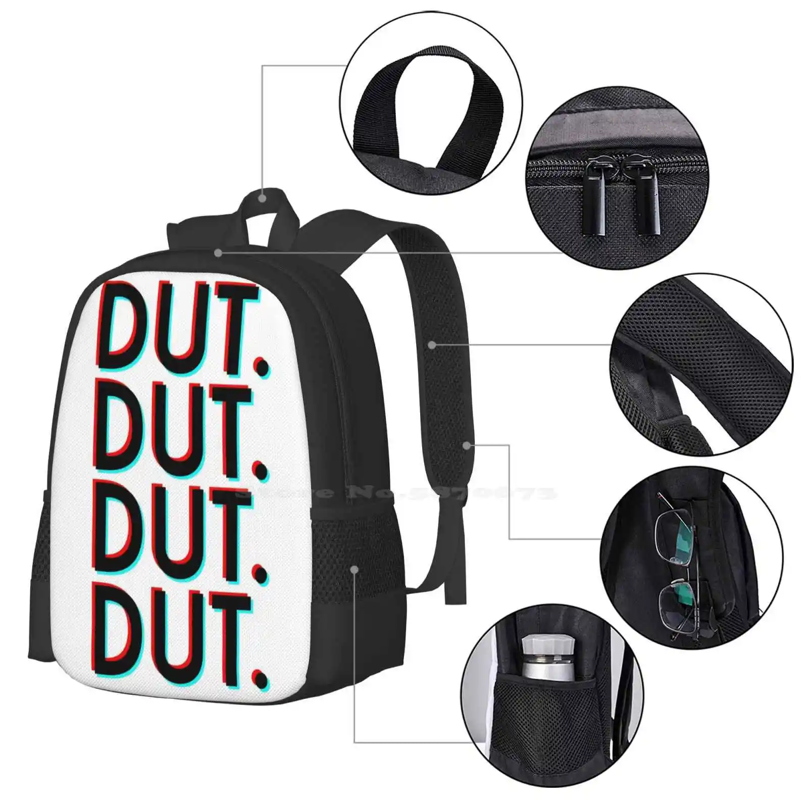 Dut. X4 ( White Background ) Hot Sale Backpack Fashion Bags Dci Drum Corps Marching Band Music Drumline