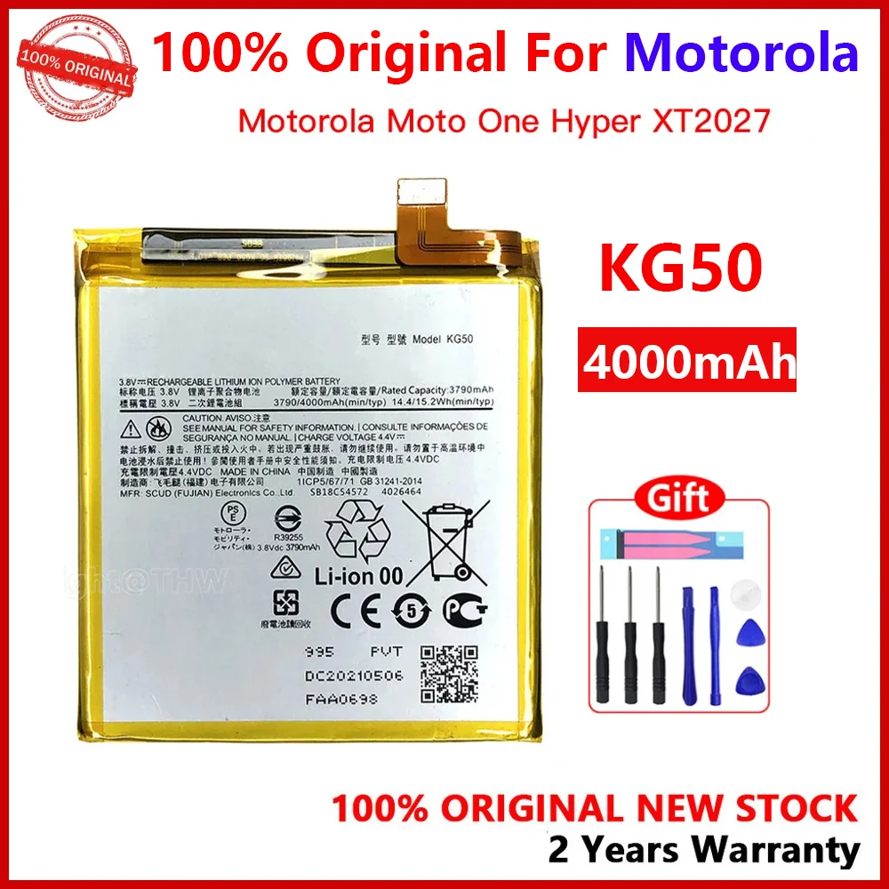 Battery for Motorola Moto One Hyper, KG50, High Quality Batteries, 100% New Genuine, XT2027, XT2027-1, XT2027-2, XT2027-3