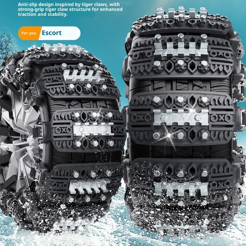 6PCS Constant Against Slide Fetters Standard 165 275mm Tires Thin Flexible Freezing Upgraded D7YA