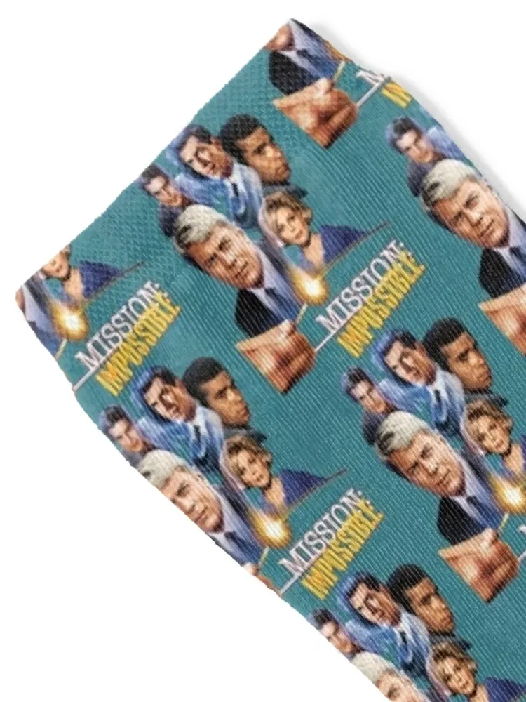 Retro Impossible Mission 60s Cast Tribute Socks ankle winter gifts basketball Socks For Girls Men's