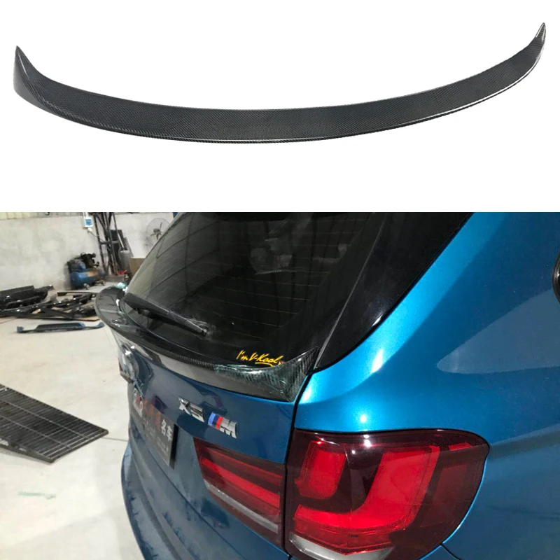 F15 X5 Carbon Fiber Rear Wing Spoiler for BMW F15 X5 2015 2016 2017 2018 Auto Racing Car Styling Tail Boot Lip Wing