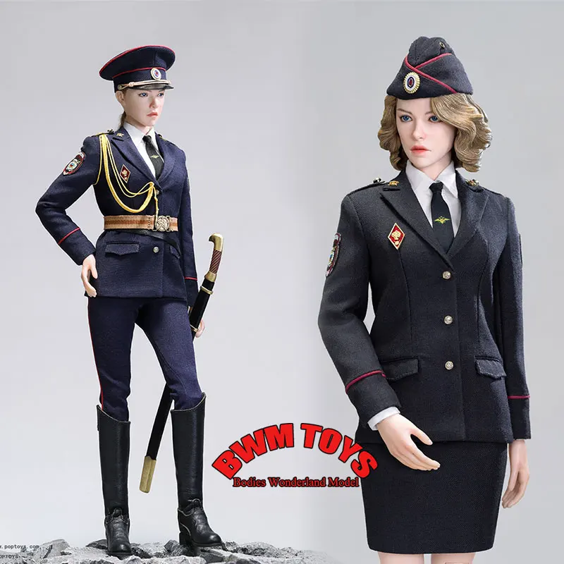 POPTOYS EX055 EX056 1/6 Mounted Police Internal Affairs Police Russian Police Force Female Soldier 12'' Action Figure Collection