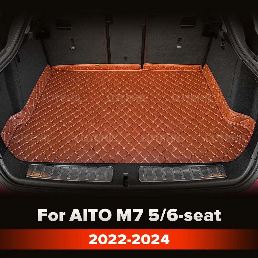 

Для AITO M7 5/6-местный 2022-2024 индивидуальный коврик для багажника автомобиля, антигрязный коврик, защитный коврик, грузовой вкладыш, авто аксессуары для интерьера