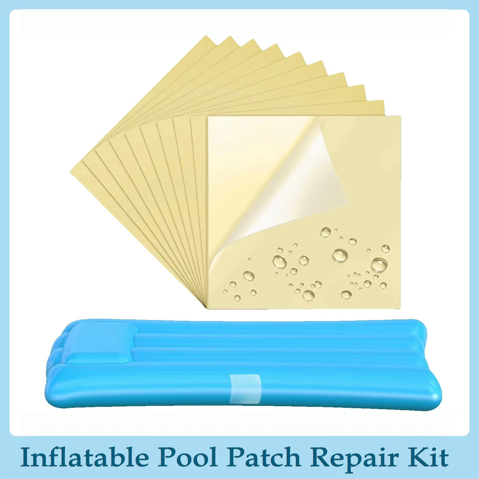 10/20PCS Swimming Pool PVC Repair Patch  Self Adhesive Inflatable Pool Repair Kit For Inflatable Boats Air Mattress DIY Repairs