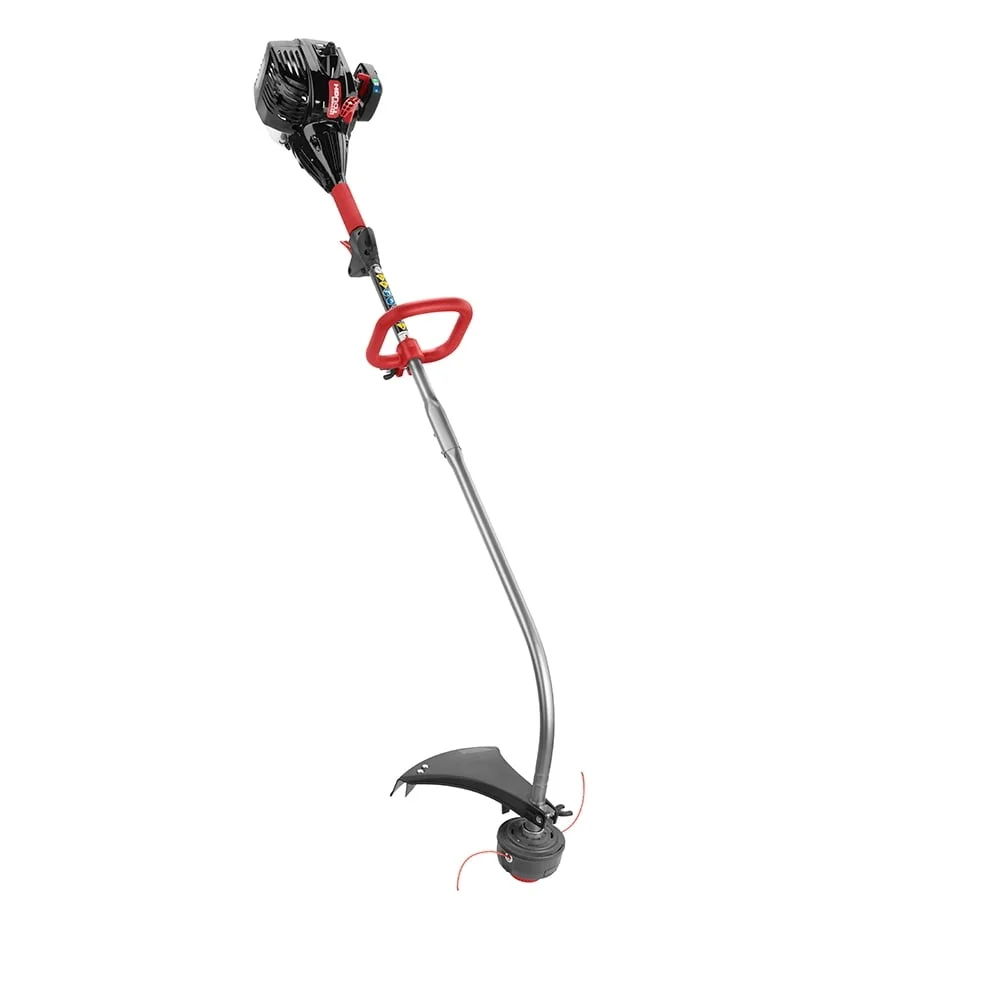 

17 Inch Curved Shaft Gas String Trimmer Lightweight Easy Start Powerful Engine Adjustable Handle Ideal Lawn Care Gardening