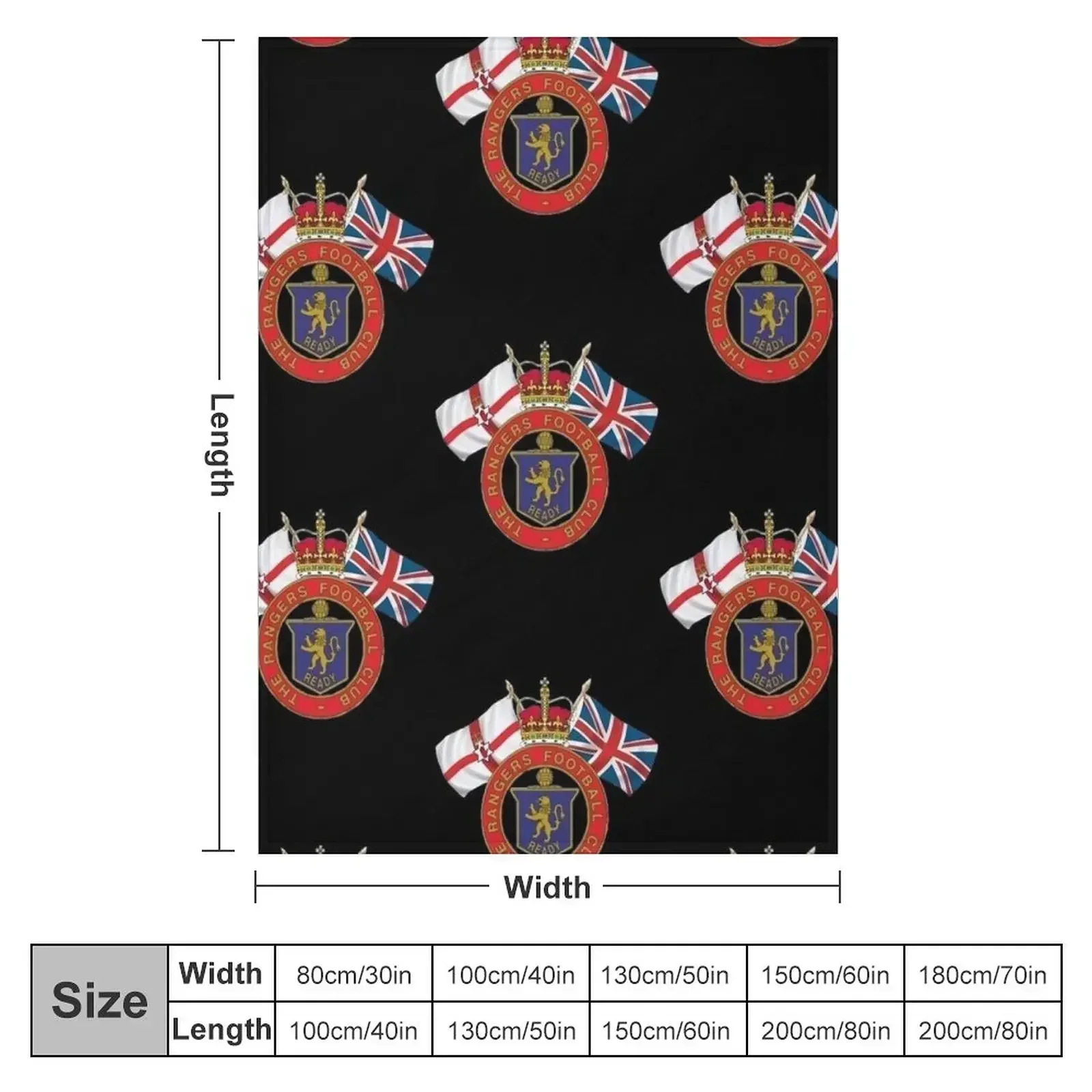 New The Rangers Football Club Throw Blanket Extra Large Throw for sofa Quilt blankets ands Blankets