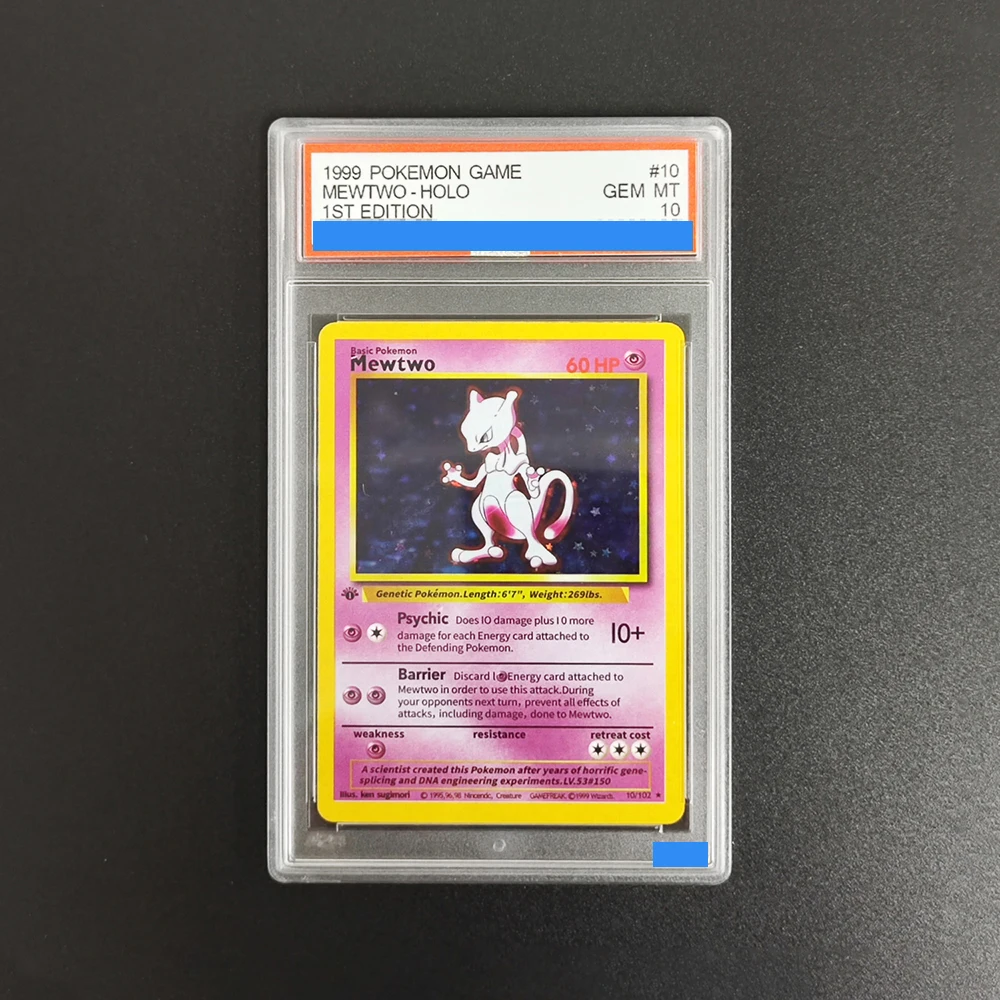 Carte POKEMON à faire soi-même, jeu 1999, 1ère édition, caractère MEWTWO GYARADOS BLASTOISE HOLO Grade 10, carte de Collection