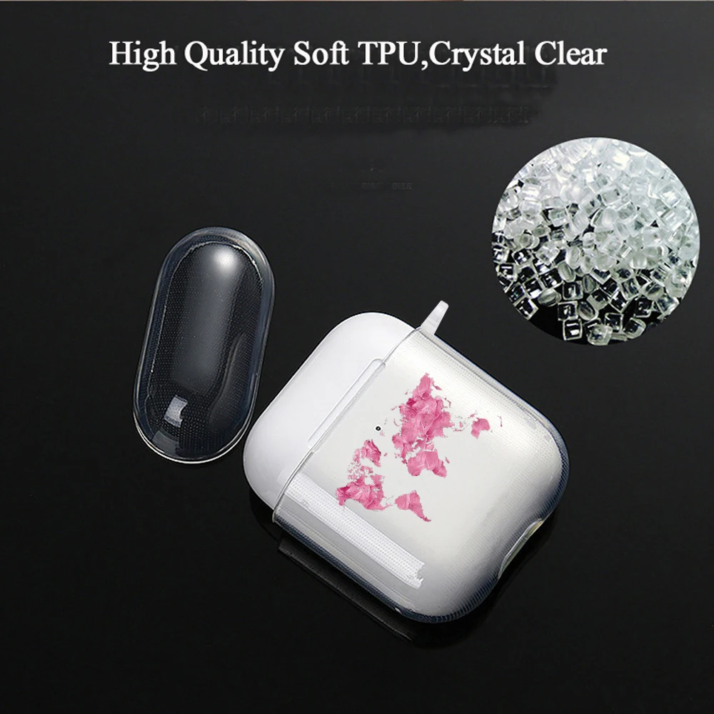 Funda de silicona transparente para Airpods 1 y 2, funda protectora de lujo con patrón de chicas, para auriculares Apple Airpods Pro 3 2021