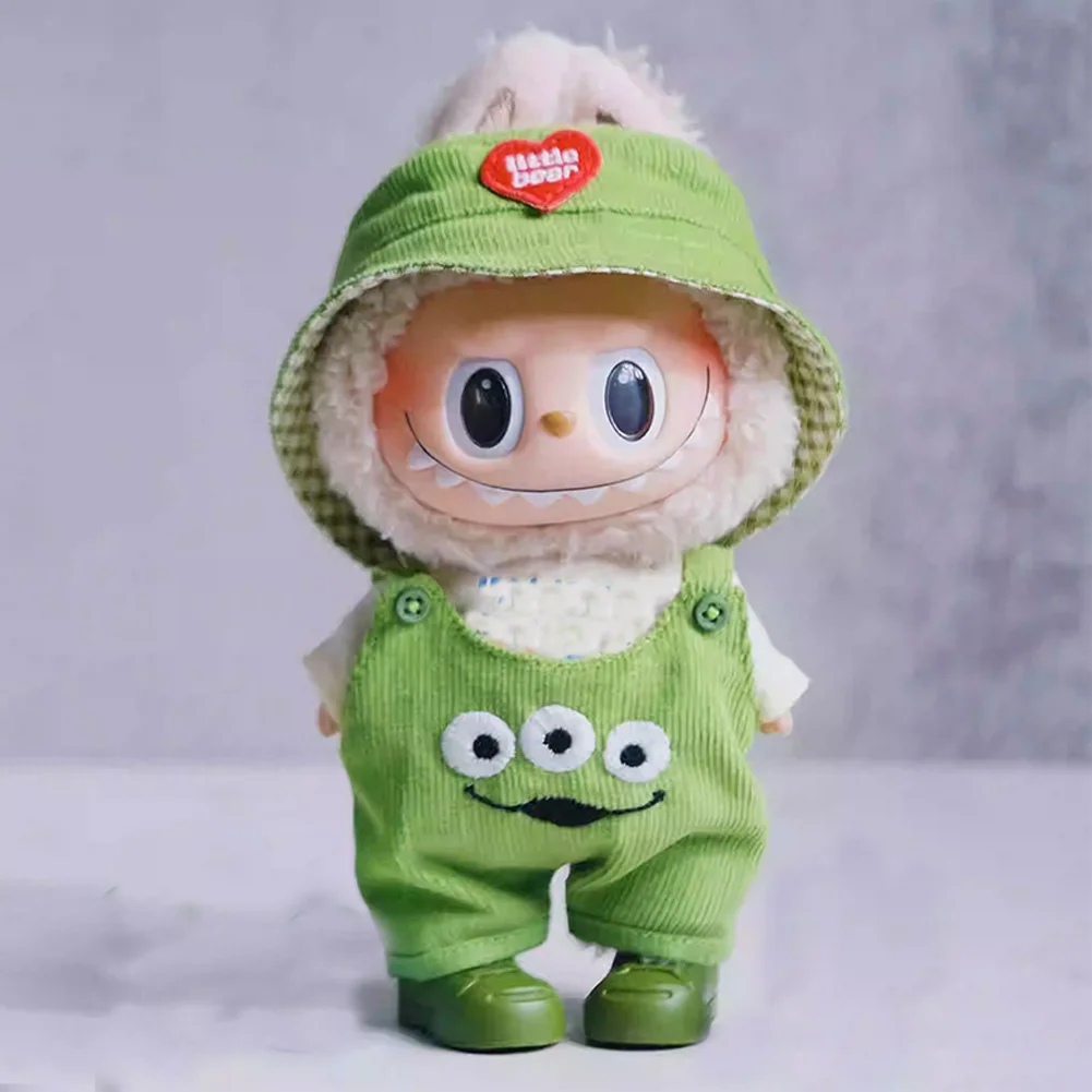 17cm Cute Mini Plush Doll'S Clothes Outfit Accessories for Korea Kpop Exo Labubu II Idol Dolls Sitting Party Clothing DIY Gift