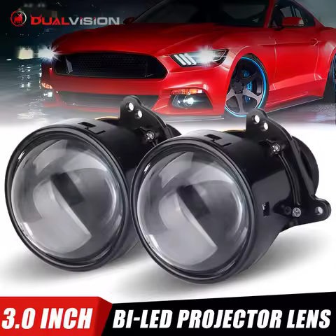 6+3pc Chips 800W 3 Inch Bi LED Projector Lens Car Lights For Hella 3R G5 H4 H7 9005 9006 LED Lenses Car Accessories Retrofit 2pc