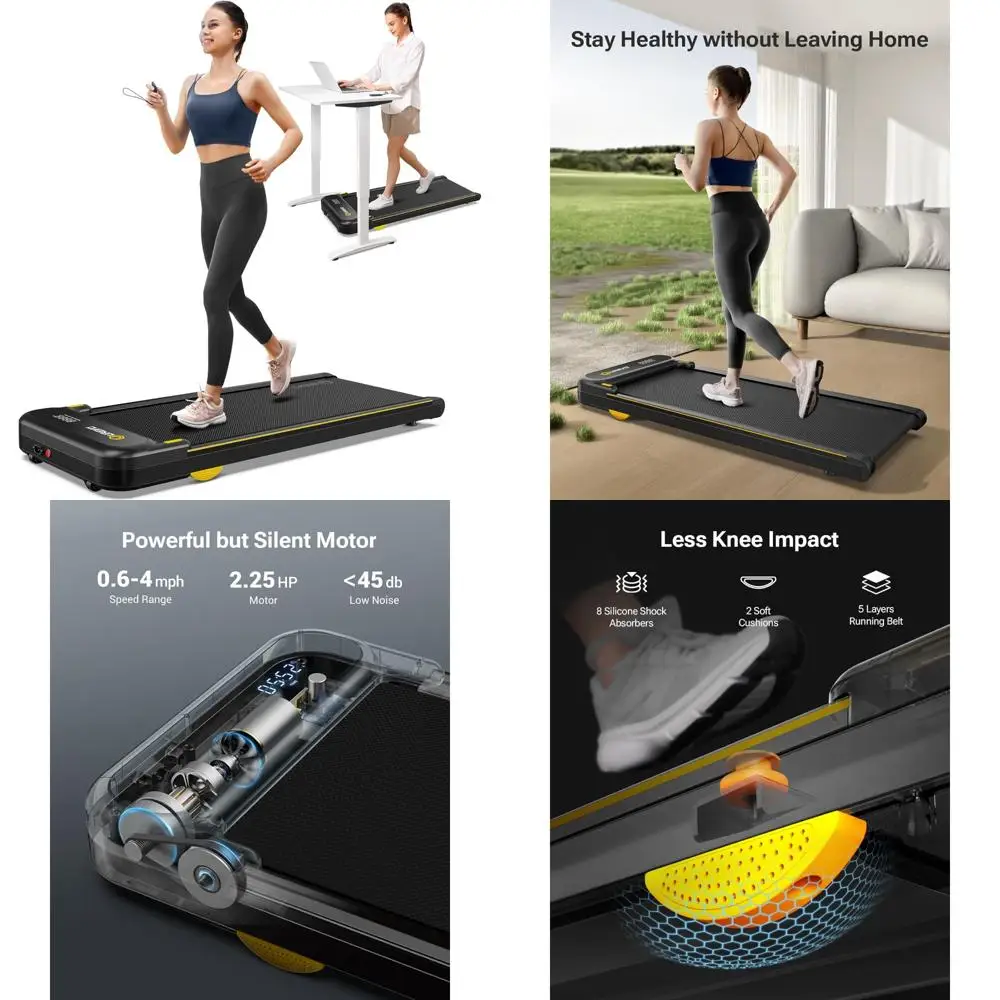 جهاز سير محمول للمنزل والمكتب مع جهاز تحكم عن بعد، شاشة LED للتمرين المكتبي