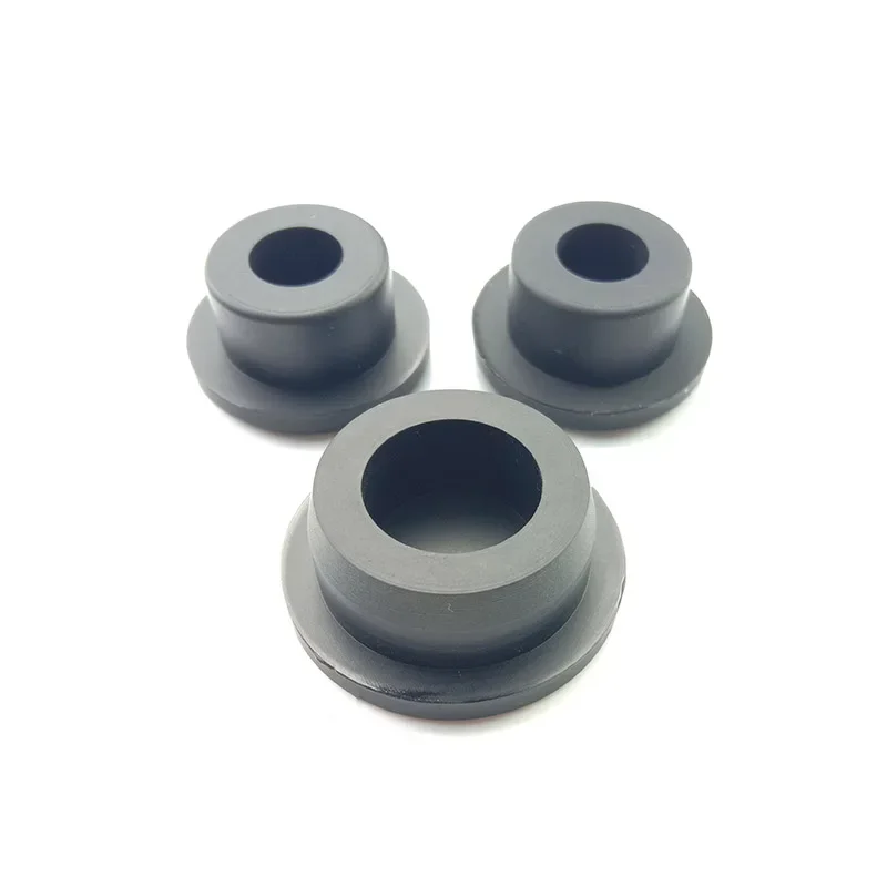 15.5-201.5mm Black Silicone Rubber Hole Caps T-type Plug Cover Snap-on Gasket Blanking End Cap Seal Stopper Waterproof Dust Seal