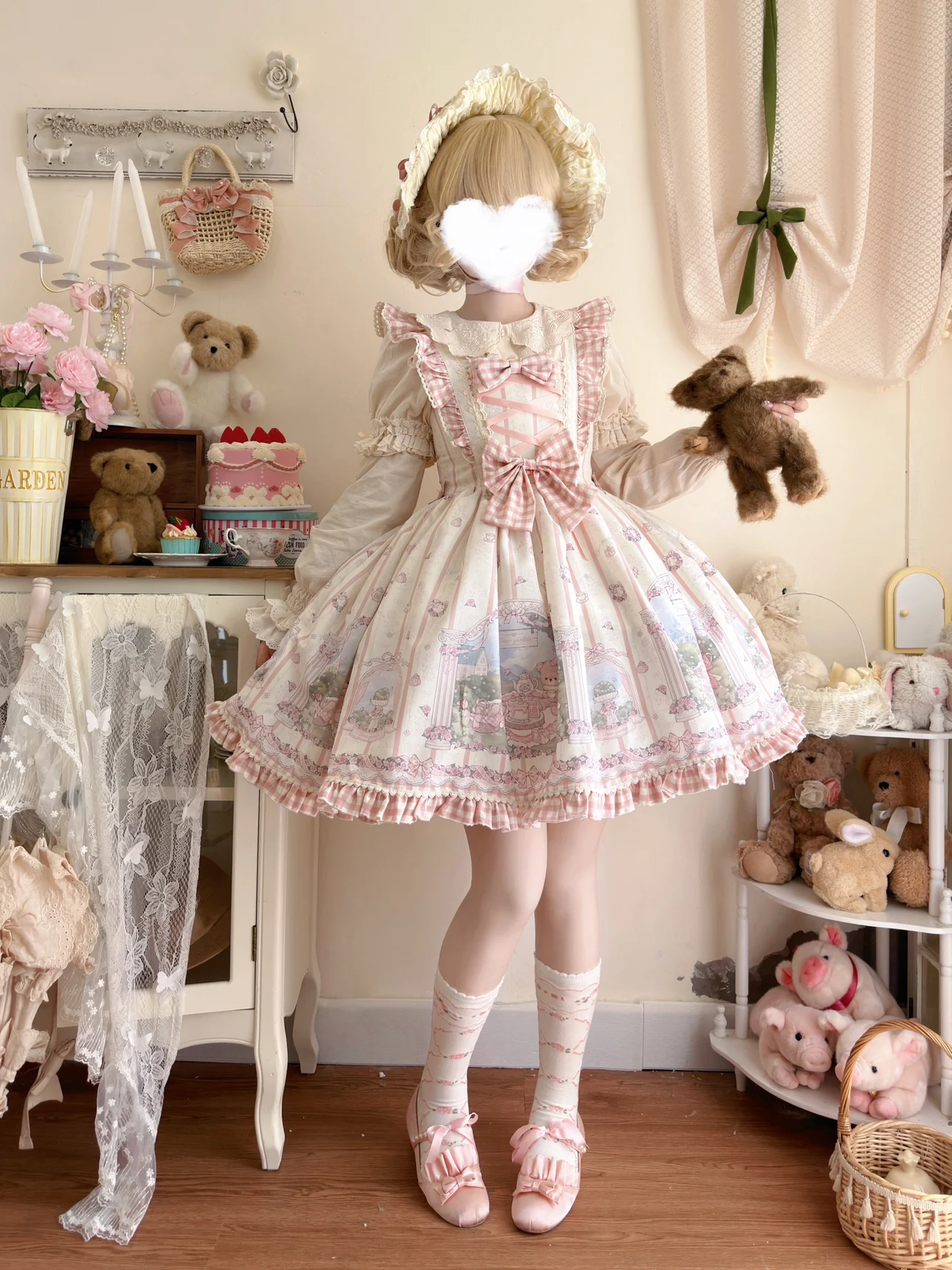 Elegant Suspender Dress Lolita Solid Kawaii Lolita Retro Soft Girl Tea Party JSK Suspender Dress 2023 Summer Classical