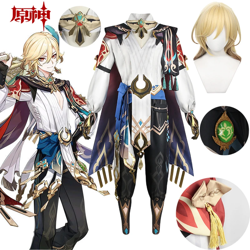 Kaveh Cosplay Costume gioco Genshin Impact chaveh Genshin Cosplay vestiti pantaloni parrucca costumi di carnevale di Halloween per uomo donna