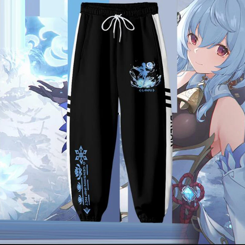 

Anime Game Genshin Impact Ganyu Cosplay Costumes 3D Print Joggers Pants Men/Women Casual Trousers Harajuku Hip Hop Sweatpants