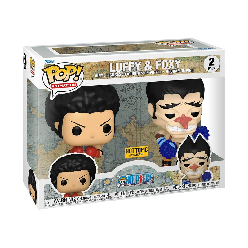 

ONE PIECE Funko Pop Аниме и Манга Луффи и Фокси Версия Q Периферийные фигурки Игрушки для мальчиков Подарок Коллекционные украшения Модель