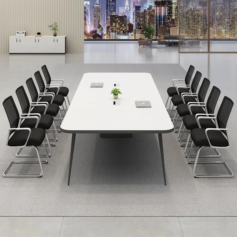 Conference table Long table Simple modern negotiation Conference room Table and chair combination