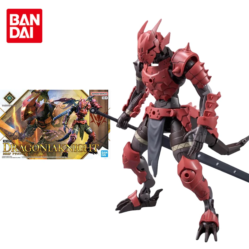 반다이 오리지널 30MF 모델 키트 애니메이션 피규어 1/144 DRAGONIAKNIGHT 액션 피규어 장난감 수집품 장식품 어린이를위한 선물
