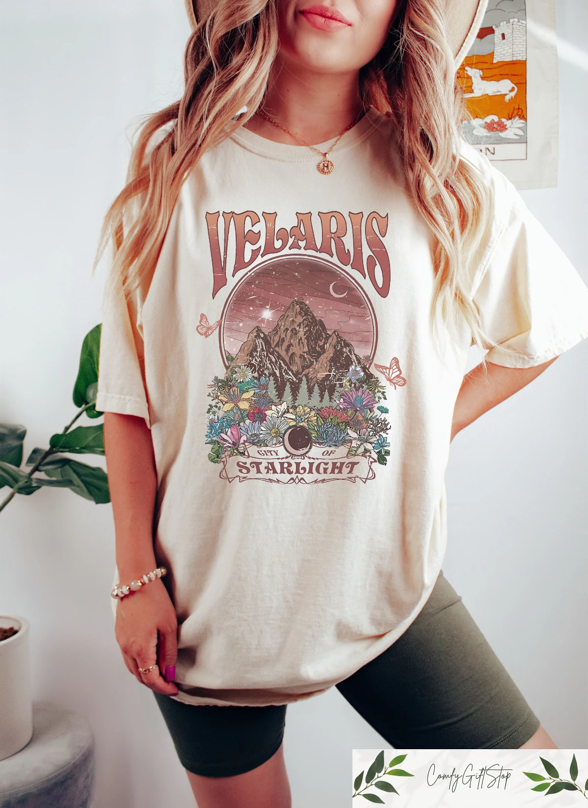 Veralis Starlight City T-shirt, Nightcoat T-shirt, SJM Apparel, Gifts for Her, Wind House Book Print T-shirt