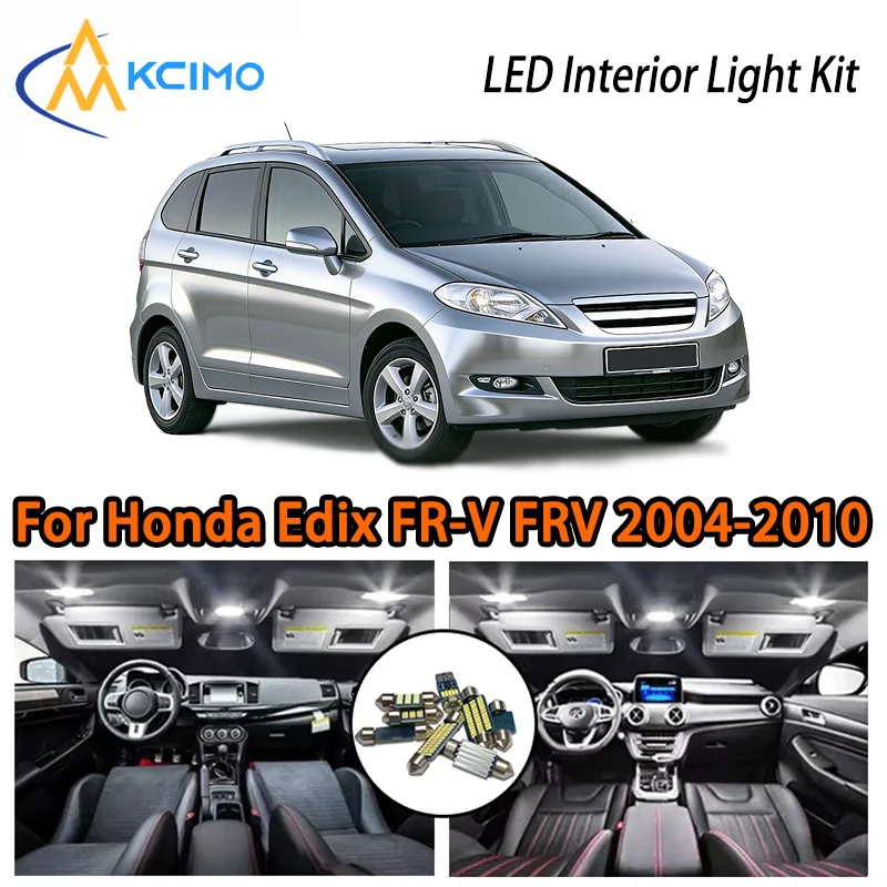 KCIMO For Honda Edix FR-V FRV 2004-2010 Premium LED Interior Kit - 2 Colors , Quick Installation,  Long-Lasting