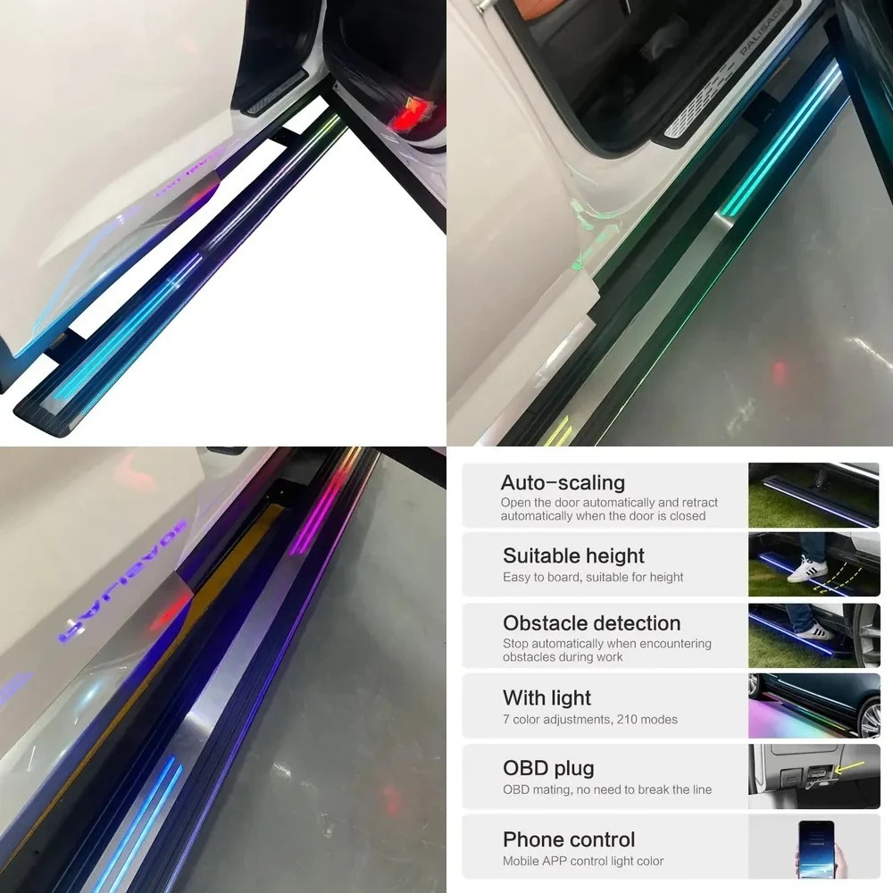 

WAP01 Automatic Electric Power Neon LED Light Side Step Running Board for PALISADE 2020-2024