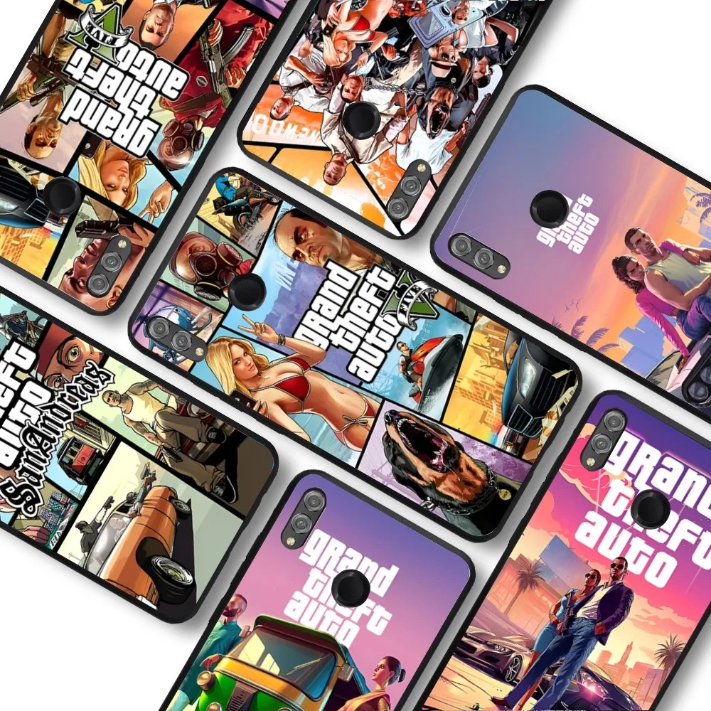 Grand Theft Auto Game Phone Case For Huawei Honor 10 lite 9 20 7A 9X 30 50 60 70 pro plus Soft Silicone Cover