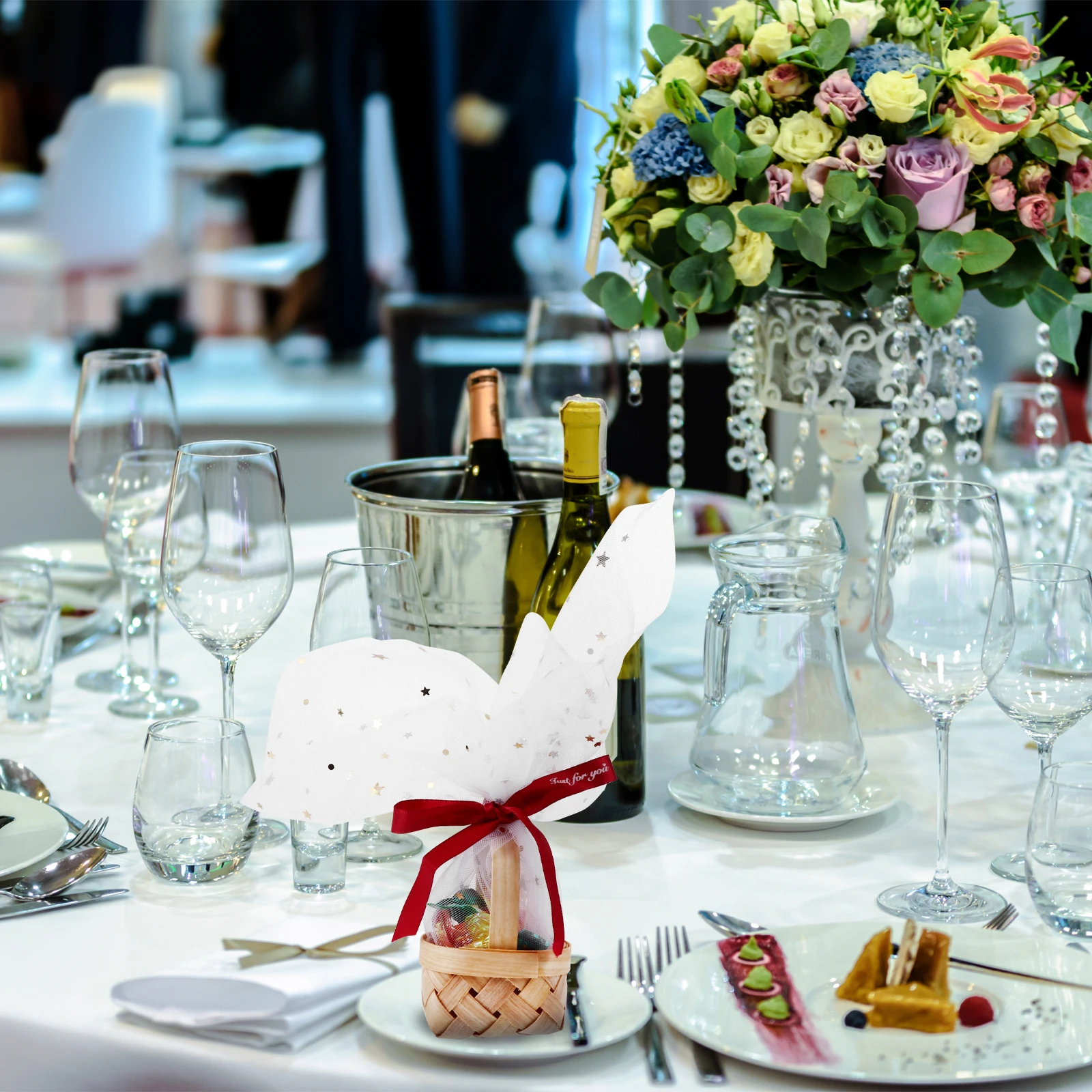 

6pcs Portable Mini Candy Baskets Wedding Birthday Storage Boxes Gift Holders For Chocolates Cookies Nontoxic Odorless Exquisite