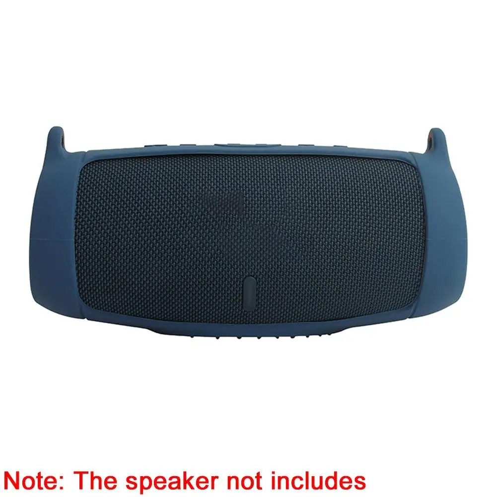 For JBL Charge5 Bluetooth-compatible Speaker Soft Silicone Protective Case With Shoulder Strap Carabiner Travel Carrying Case