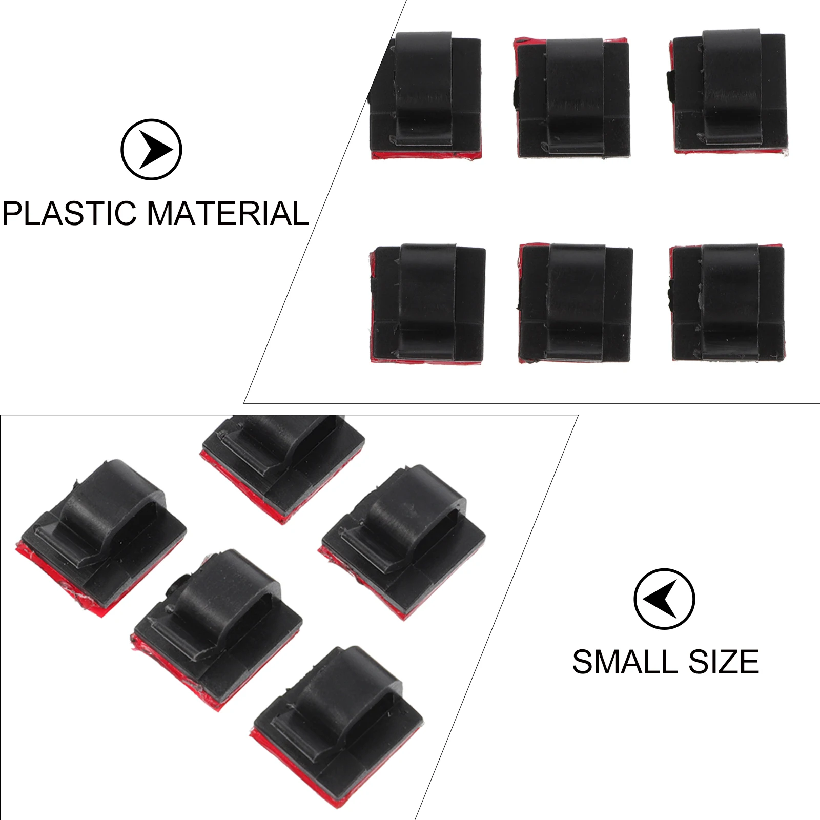 

Cable ganizer Self Adhesive Clips Wire Fixer Holders Desktop Management Solution Durable Plastic Easy Attach No Residue Gift