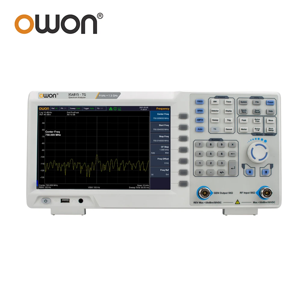 OWON XSA815TG Digital Spectrum - Spectrum Analyzer Tracking Generator 1.5Ghz ulasan dan harga