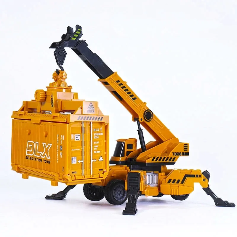 New plastic container crane models,quality transport vehicle toys,simulated children\'s toy gifts,wholesale