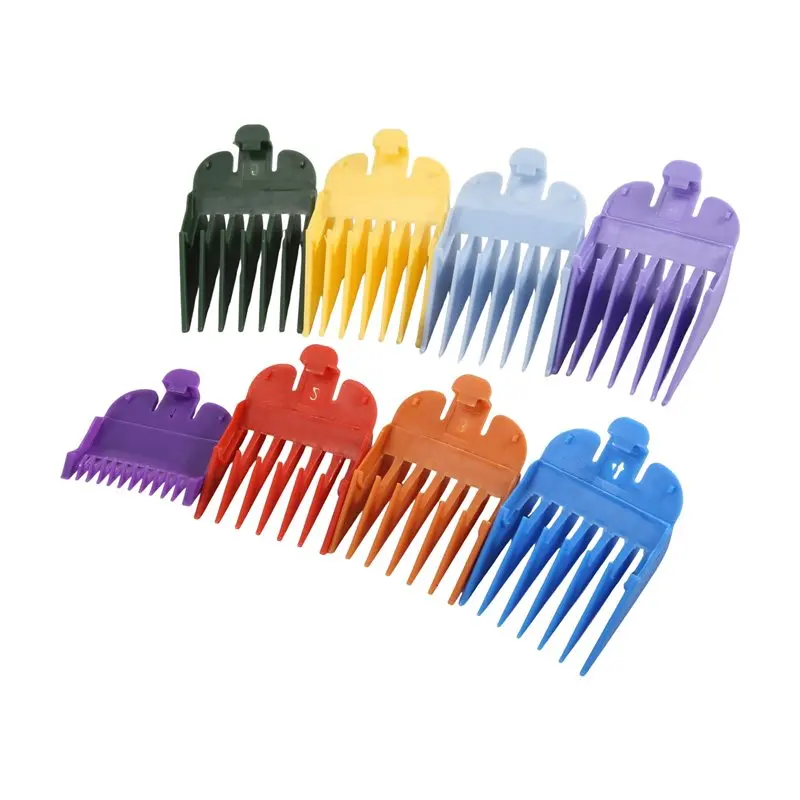 B90B-Professional Hair Clipper Replacement Sheath 8 Colors&Size Limit Comb Accessory Guide Comb, Suitable For Wahl Trimmers