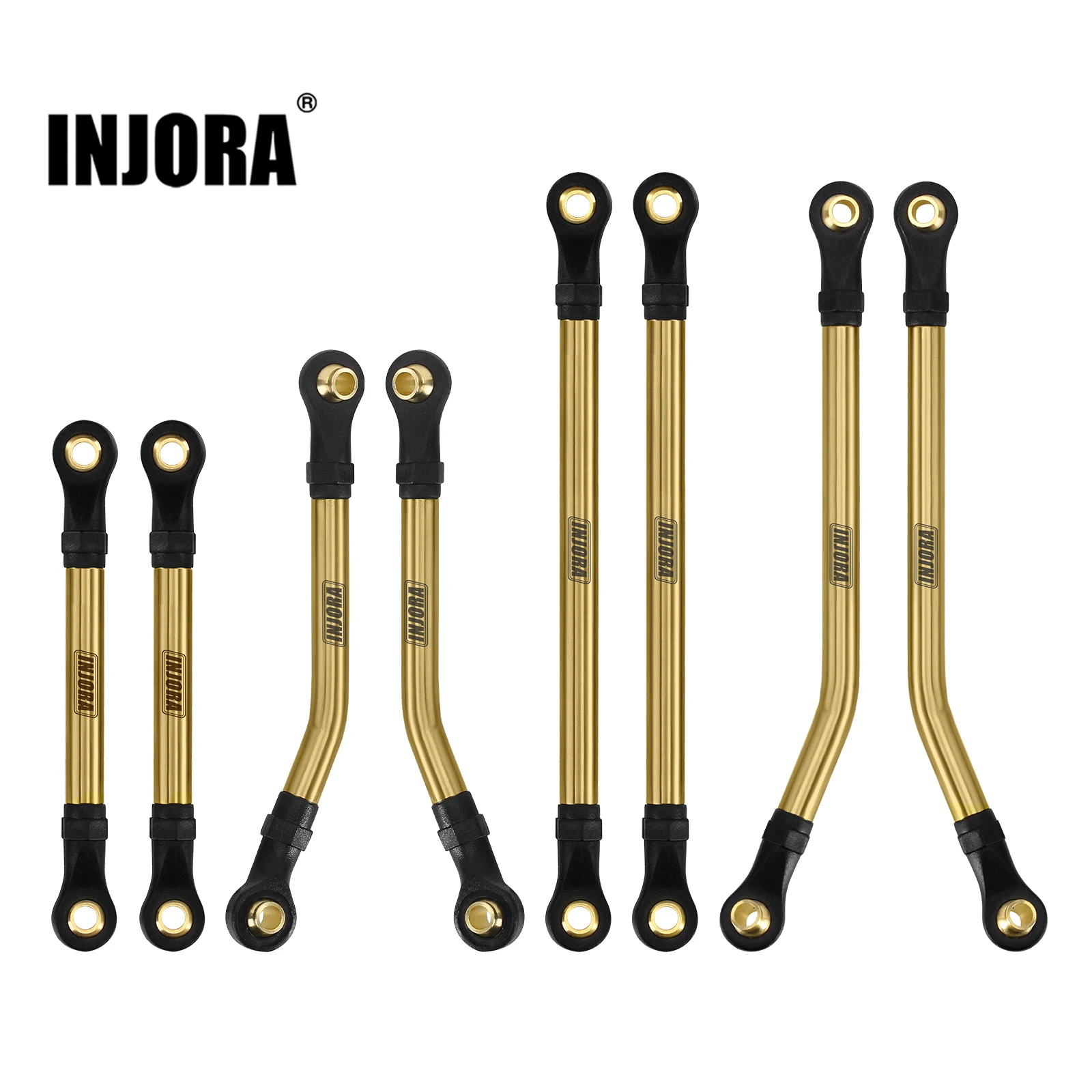 INJORA 8 шт латунные высокие зазорные звенья Набор для 1/18 RC Гусеничный TRX4M High Trail K10 (4M-77)